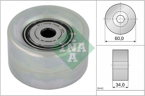 Rolka zwrotna paska wieloklinowego do Hyundia, 532 0921 10, INA w ofercie sklepu e-autoparts.pl 